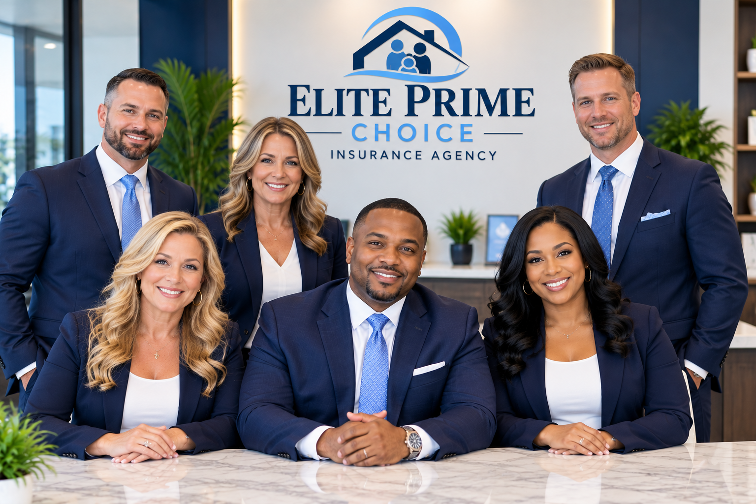 Elite Prime Choice Insurance Agency group portrait